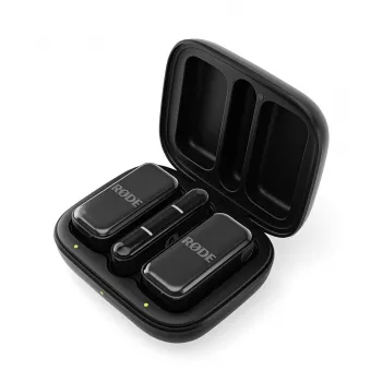 Sistema de micrófono inalámbrico Rode Wireless Micro Lightning — omnidireccional, 48 kHz, 24 bits, 100 m de alcance, 7 h de batería