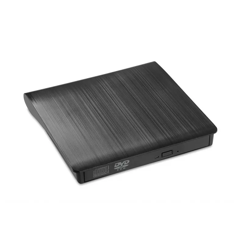 Unidad óptica externa DVD-ROM IBOX IED02, USB 3.2 Gen 1, DVD-ROM (8x) / CD-ROM (24x), negra