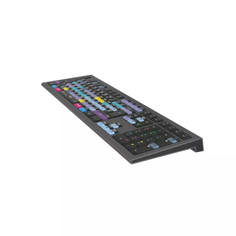 Teclado Logickeyboard ASTRA 2 USB QWERTY inglés negro tamaño completo 104 teclas