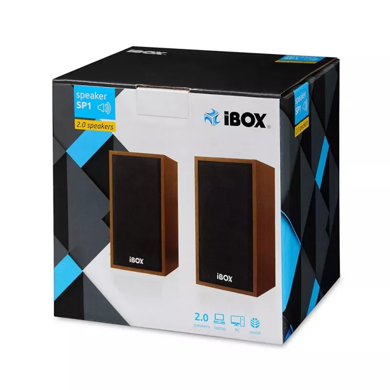 Altavoces IBOX IGLSP1 con cable 2.0 de sobremesa 10 W Cherry