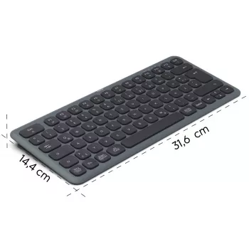 WK-500 teclado multi-dispositivo negro-gris