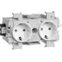 HAGER GS20019016 enchufe 2 tomas tecnología de conexión/empalme Wago (GS20019016)