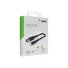 Cable trenzado USB-Lightning 15 cm negro