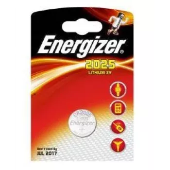 Pila de botón de litio de un solo uso Energizer CR2025 3 V, 1 ud.