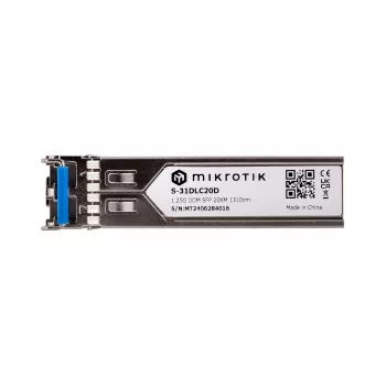 Módulo transceptor de red MikroTik S-31DLC20D SFP 1310 nm 1250 Mbit/s 20 km LC