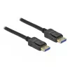 Delock - cable DisplayPort - DisplayPort (M) a DisplayPort (M) - DisplayPort 2.0 - 3,0 m - compatible con 10K 60 Hz (10.240 x 4320) - negro (80263)