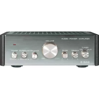 Amplificador Renkforce E-SA9 2 x 12 W amplificador estéreo integrado, unidad de audio doméstica compacta