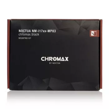Kit de montaje Noctua NM-I17XX-MP83 chromax.negro para disipadores Noctua compatibles con LGA1700