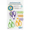 Set de tijeras WEDO 77 1933 tijeras de oficina/manualidades universales corte recto 160 mm, 3 uds., multicolor