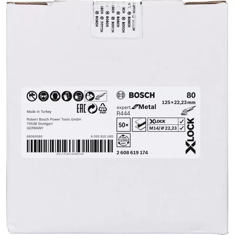 Bosch 2 608 619 174 disco de amolar de acero para herramienta rotativa