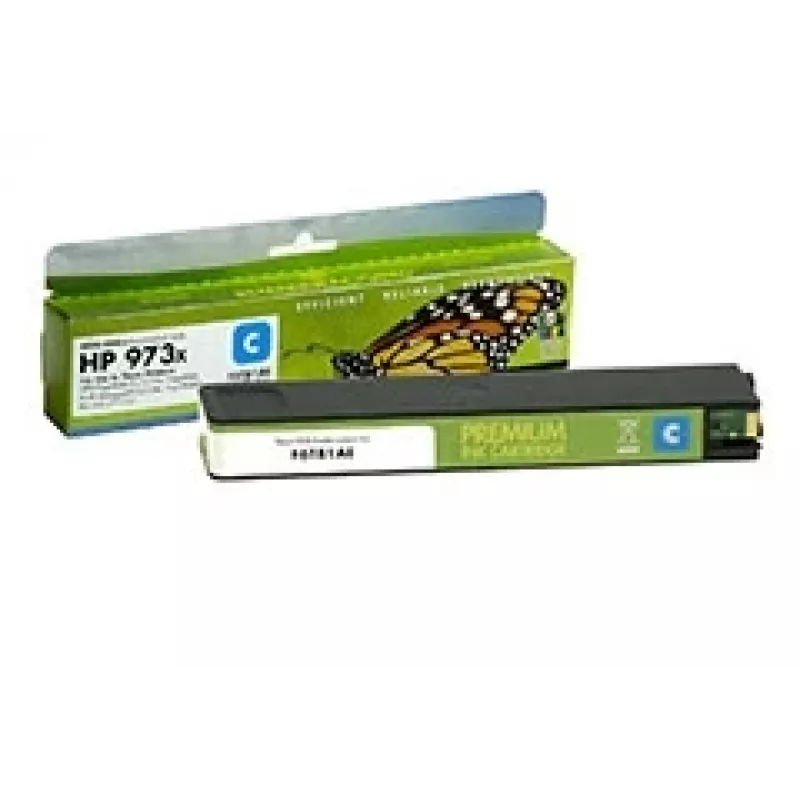 Tinta compatible Static-Control HP n.º 973X cian (F6T81AE) chip nuevo