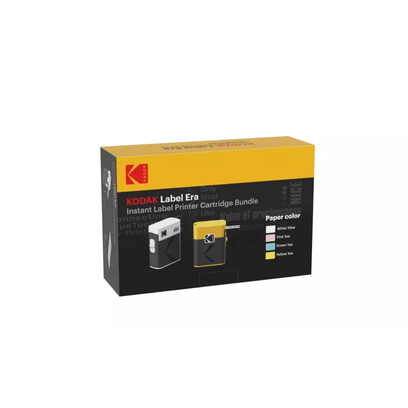 Pack de cartuchos para impresora de etiquetas Kodak M50 Label Era, cartucho de recambio amarillo M50Y con 13 rollos de etiquetas