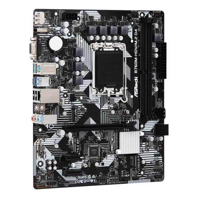 Placa base ASRock B760M-HDV/M.2 D4 DDR4 LGA 1700 Micro-ATX