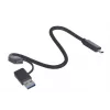 Caja para SSD M.2 Unitek uDrive gris — M.2 (2230/2242/2260/2280), NVMe/SATA III, USB-C 10 Gbit/s, aluminio