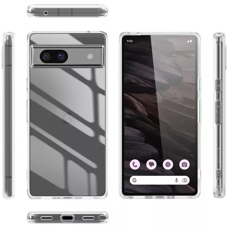 StyleShell SHOCKFLEX, funda para móvil transparente, Google Pixel 8A