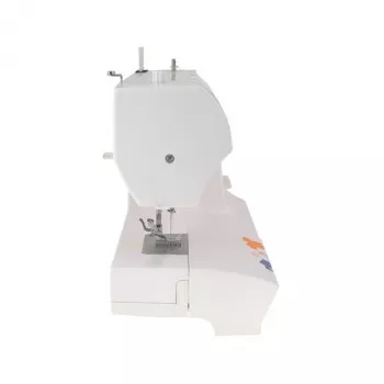 Máquina de coser lucznik Laura 555 — mecánica, 5 tipos de puntada, ojal de 4 pasos, brazo libre, 35 programas