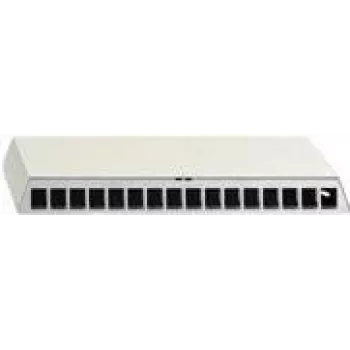 Panel de parcheo Rutenbeck PP-UM A-12 12 puertos para montaje superficial, blanco puro