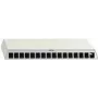 Panel de parcheo Rutenbeck PP-UM A-12 12 puertos para montaje superficial, blanco puro