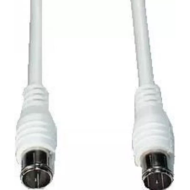 Cable coaxial e+p FAS 25 2,5 m F Blanco