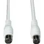Cable coaxial e+p FAS 25 2,5 m F Blanco