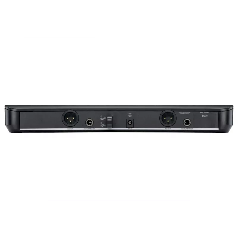 Shure BLX288E/SM58-H8E – Sistema inalámbrico con receptor y dos micrófonos SM58