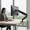 Soporte de monitor Maclean, pistón de gas, 17-32, 2-10kg, negro, MC-133