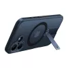Funda protectora Torras Pstand Spin para iPhone 16 Plus — Negra, soporte plegable, protección delgada