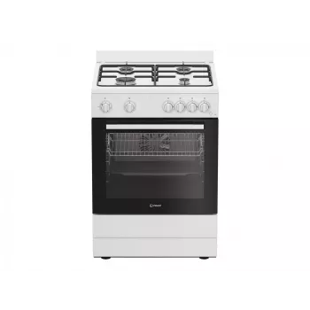 INDESIT Cocina | I6G5KCW | Tipo de placa Gas | Tipo de horno Eléctrico | Blanco | Ancho 60 cm | Función grill | Fondo 60 cm | 72 L