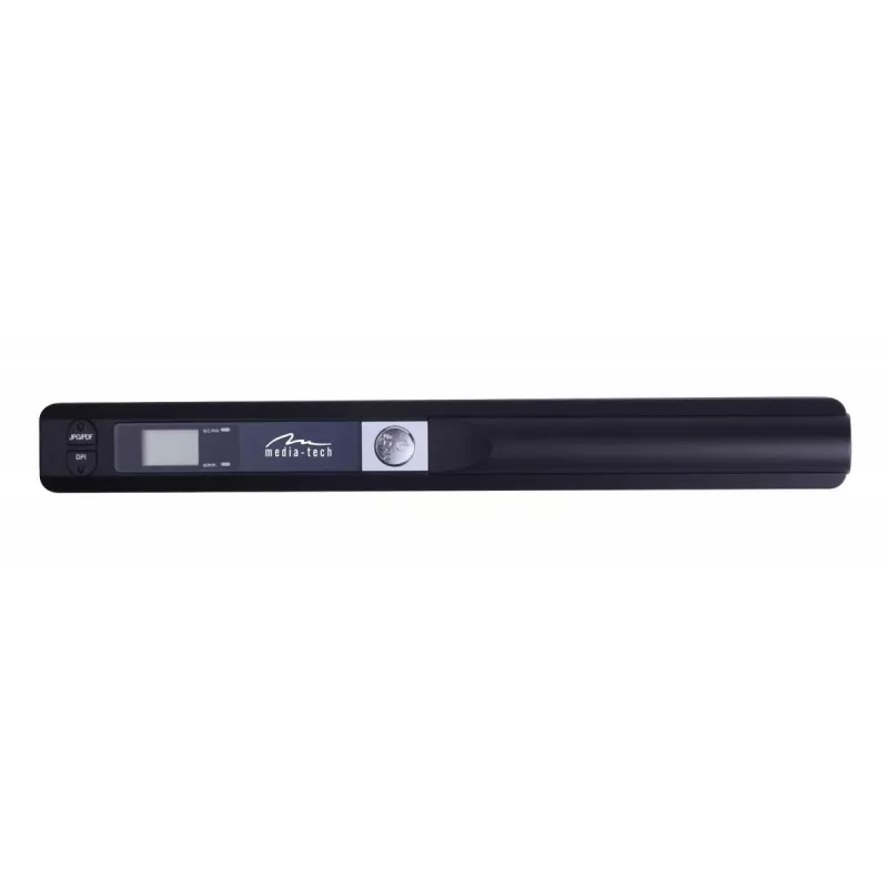 Escáner de bolígrafo MEDIA-TECH MT4090, negro, indicador LED, USB 2.0, MicroSD, pila AAA