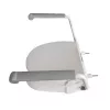 Elevador de inodoro Mobilex PLN001 con asas integradas, polipropileno, altura ajustable 6–15 cm, carga máx. 120 kg