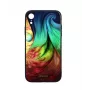 Funda para móvil Tellur Cover Glass Print para iPhone XR Mesmeric – resistente funda protectora trasera con impresión en cristal