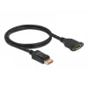 Cable de extensión DisplayPort Panel-Mount DeLOCK 87095 8K 60 Hz 1 m