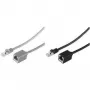 Cable de red ShiverPeaks BS08-62025 Negro 1 m Cat7 S/FTP