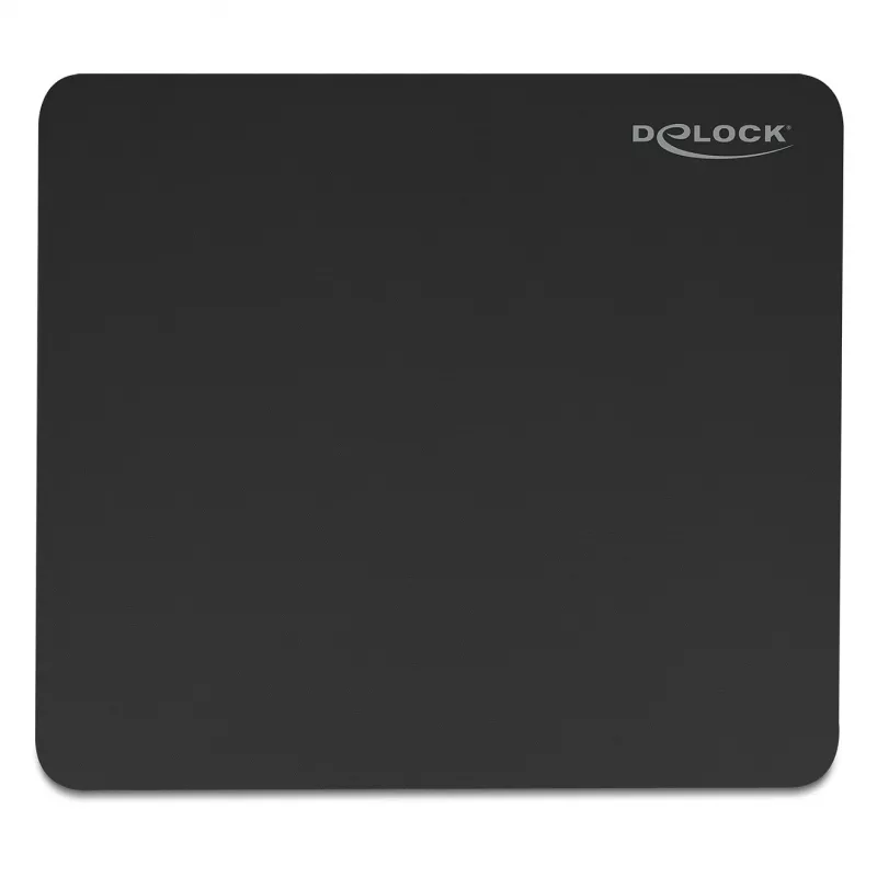 Alfombrilla de ratón DeLOCK 12149 negra 400x450 mm goma base antideslizante