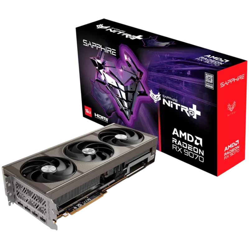 Tarjeta gráfica SAPPHIRE NITRO+ Radeon RX 9070 16GB GDDR6