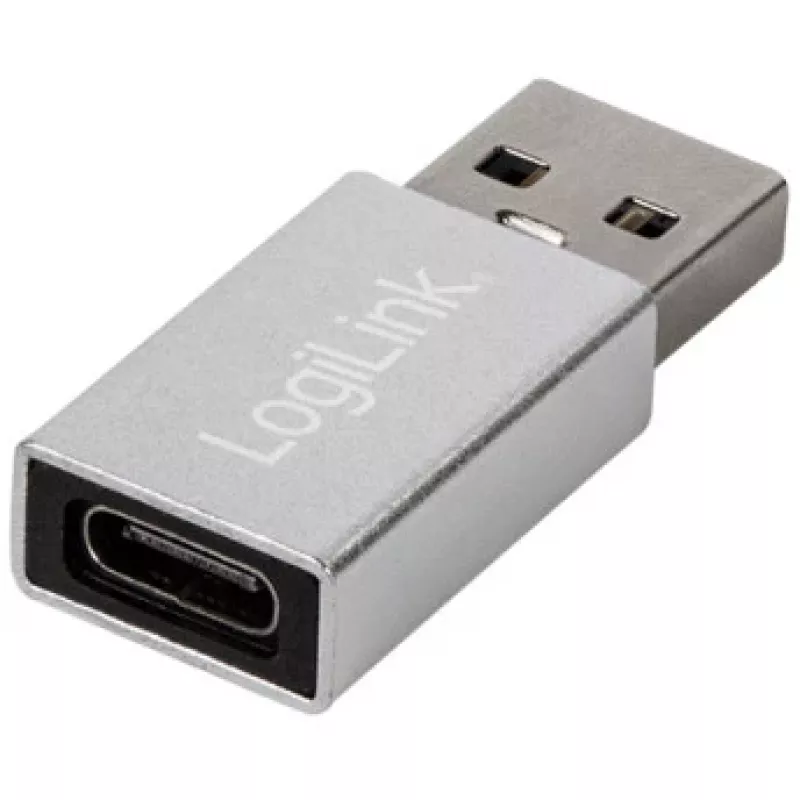 LogiLink AU0056 adaptador USB 3.2 Gen 1 USB Type-C conector hembra Plateado