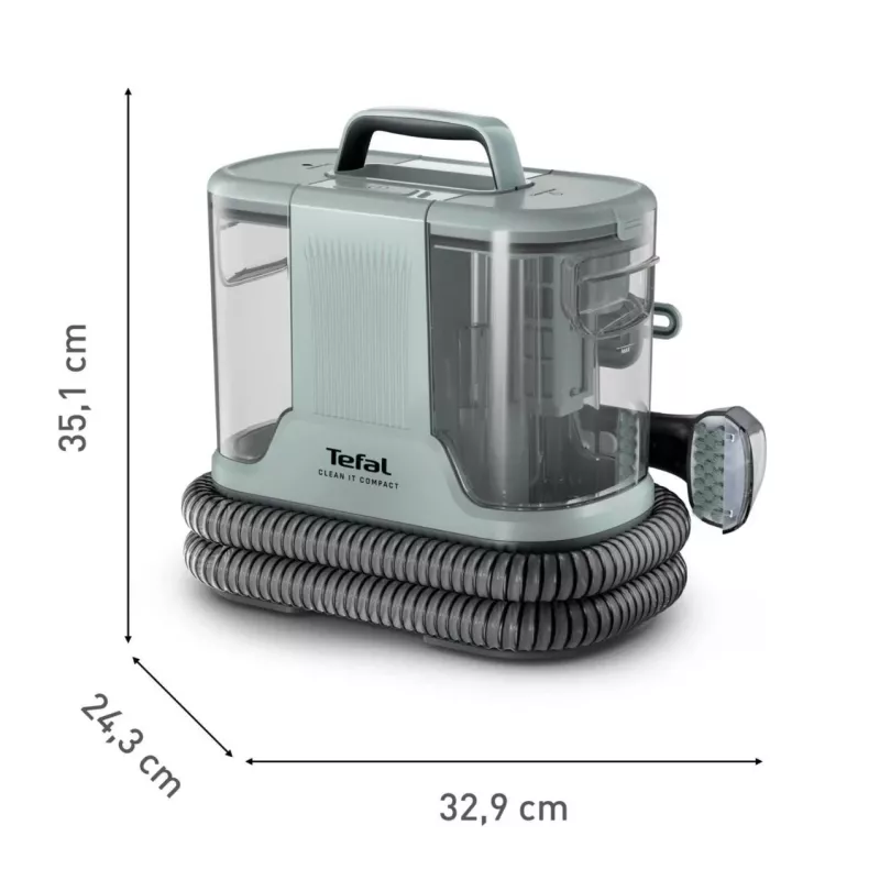 Limpiador de manchas portátil Tefal Clean It Compact Pet IZ3020F0 — aparato de mano para limpieza de manchas en tapicerías y mascotas