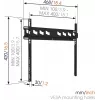 Vogels | Soporte de pared | MA3000-A | Fijo | 32-55 pulgadas | Capacidad máxima 60 kg | Negro