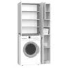 Armario de baño Top-E-Shop MARPOL DD BI – independiente, blanco, 10 estantes