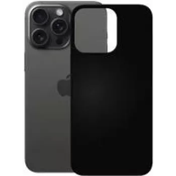 PEDEA Funda TPU blanda para iPhone 15 Pro Max, negra (50160982)