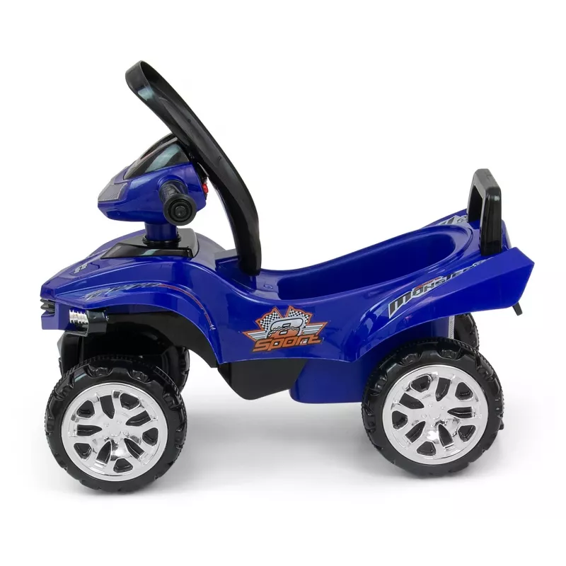 Vehículo deslizador Milly Mally Ride-on Monster Navy — vehículo deslizador infantil con asiento, altura de asiento baja