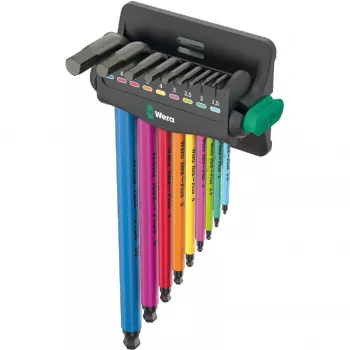 Wera 05133165001 juego de llaves Allen en L métricas 9 piezas