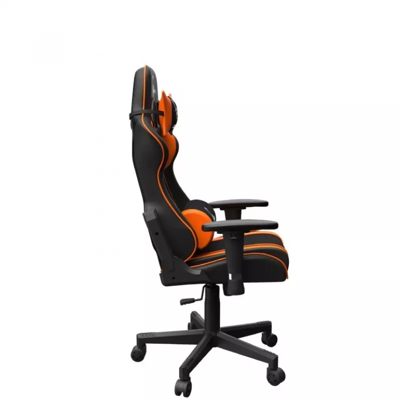 Silla gaming GEMBIRD GC-SCORPION-04X negro-naranja diseño ergonómico, asiento ajustable, respaldo alto