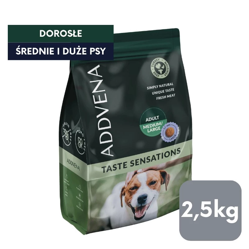ADDVENA Taste Sensations Adult Medium/Large Turkey - pienso seco - 2,5 kg
