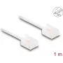 Cable de red DeLOCK RJ45 Cat.6 UTP ultra fino 1 m blanco