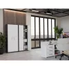 ESTANTERÍA CERRADA OLIV 2D, ANTRACITA/Blanco SET