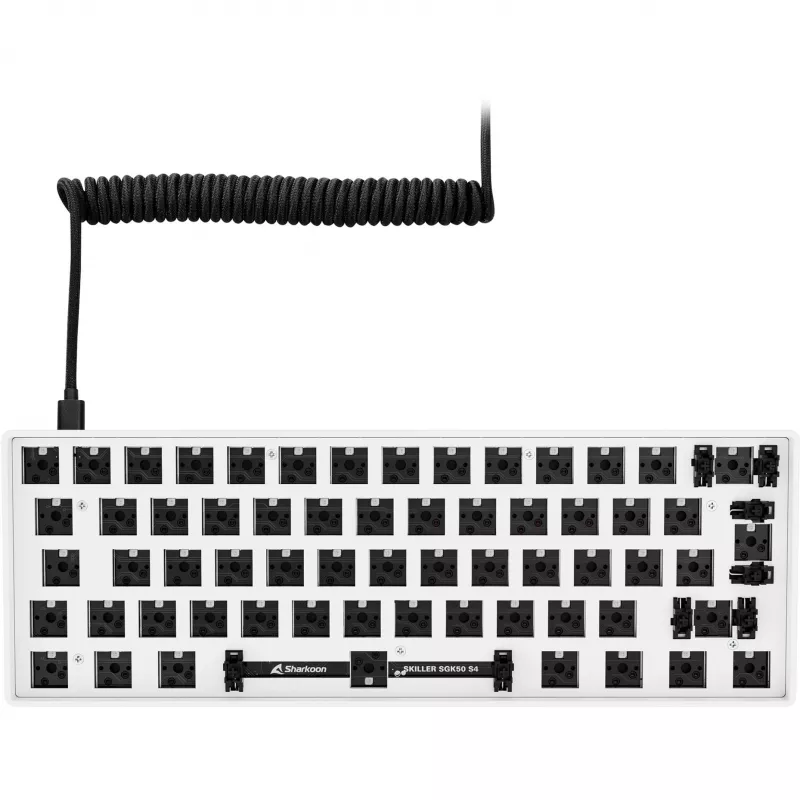 Sharkoon Skiller SGK50 S4 Barebone Teclado gaming USB Blanco
