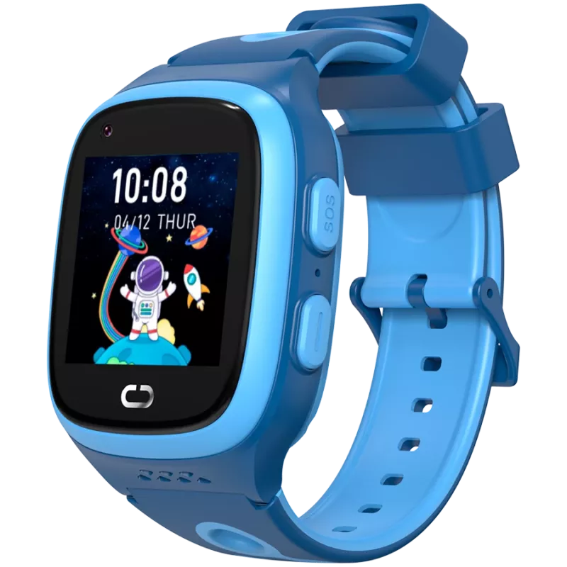 Reloj infantil Canyon ZEFIR KW-49 E-SIM 4G GPS WiFi vídeo música juegos aprender inglés, azul