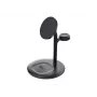 Green Cell MSST-GC-3IN1-B cargador para dispositivos móviles auriculares, auricular, smartphone, smartwatch negro carga inalámbrica coche