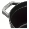 Staub La Cocotte redonda de hierro fundido 26 cm, gris grafito